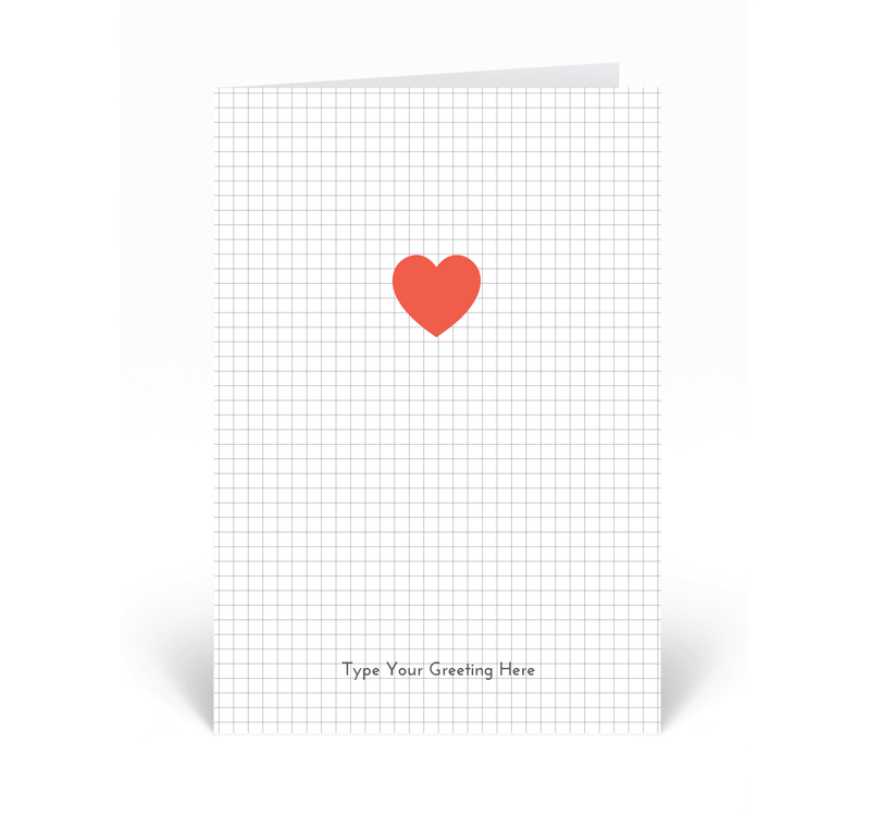 Personalised Card - Red Heart