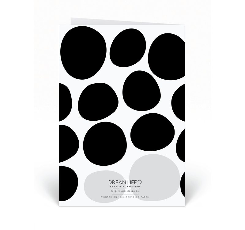 Personalised Card - Happy Birthday - Pebble - Black