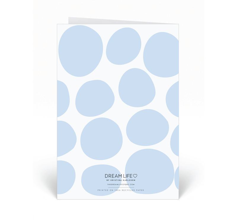 Personalised Card - Happy Birthday - Pebble - Blue