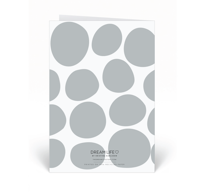 Personalised Card - Happy Birthday - Pebble - Grey