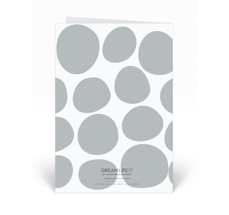 Personalised Card - Happy Birthday - Pebble - Grey
