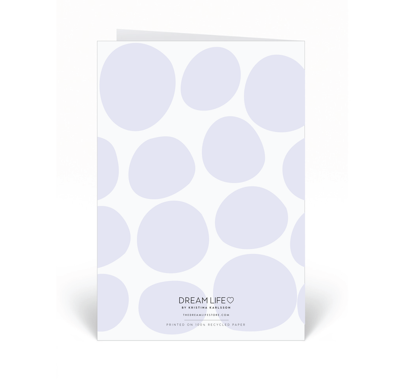 Personalised Card - Happy Birthday - Pebble - Lilac