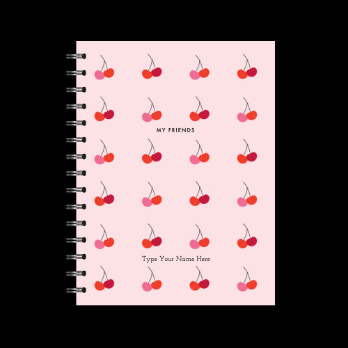 A5 Spiral Journal - My Friends - Cherries