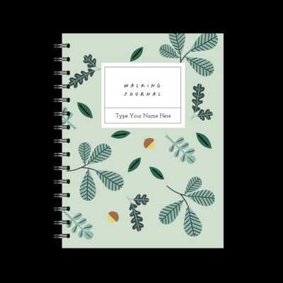 A5 Spiral Journal - Walking - Kastanj - Green