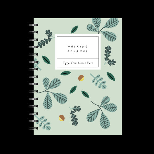 A5 Spiral Journal - Walking - Kastanj - Green