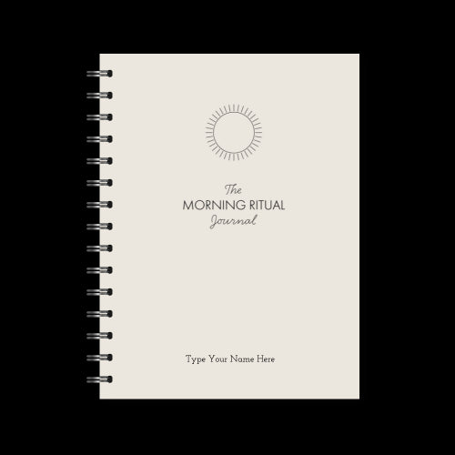 A5 Spiral Journal - Morning Ritual - Grey