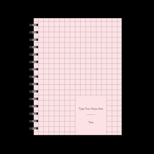 A5 Spiral Planner Undated - Pink