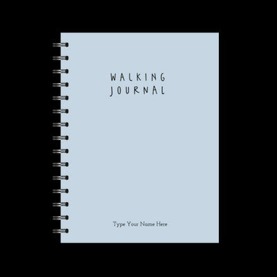 A5 Spiral Journal - Walking - Blue