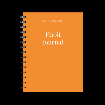 A5 Spiral Journal - Habit - Orange