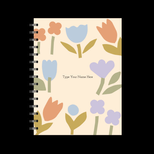 A5 Spiral Journal - Bloom - Peach