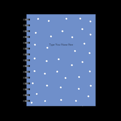 A5 Spiral Journal - Dots - Cornblue