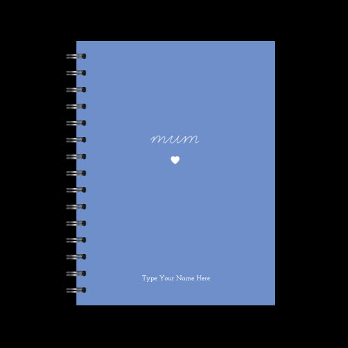 A5 Spiral Journal - Mum - Cornblue