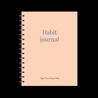 A5 Spiral Journal - Habit - Peach