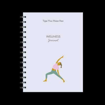 A5 Spiral Wellness Journal - Yoga Girl - Lilac
