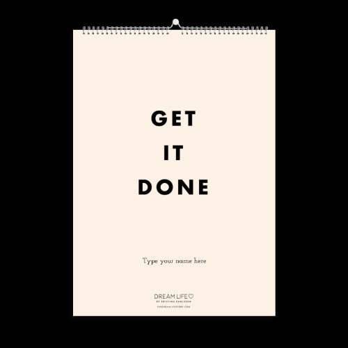 A3 Family Calendar - Get It Done