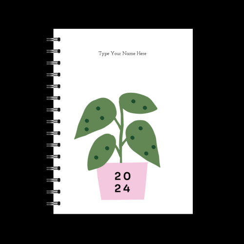 A5 2024 Spiral Student Diary - Ficus