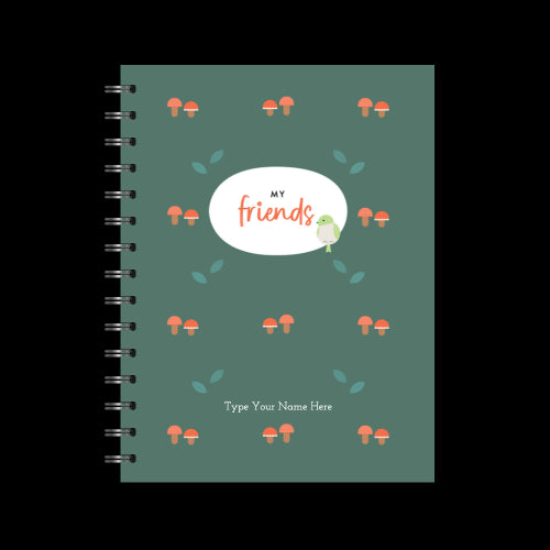 A5 Spiral Journal - My Friends - Forest