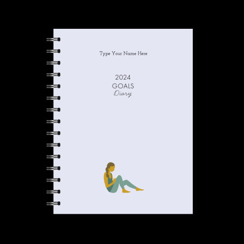 A5 2024 Spiral Goals Diary - Lilac