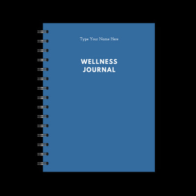 A5 Spiral Wellness Journal - Blue