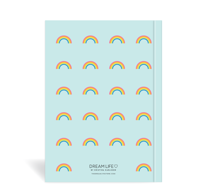 A5 Journal - Daily Wins - Rainbows - Mint