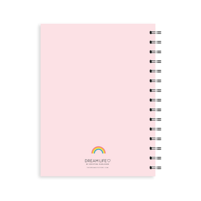 A5 Spiral Journal - Daily Wins - Rainbows - Pink