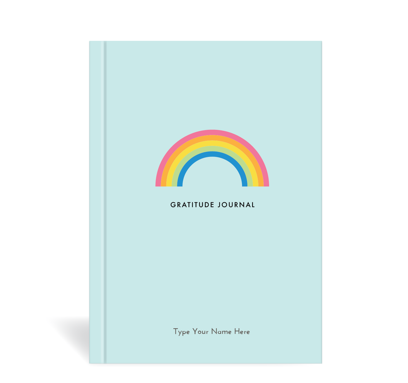 A5 Journal - Gratitude - Rainbows - Mint