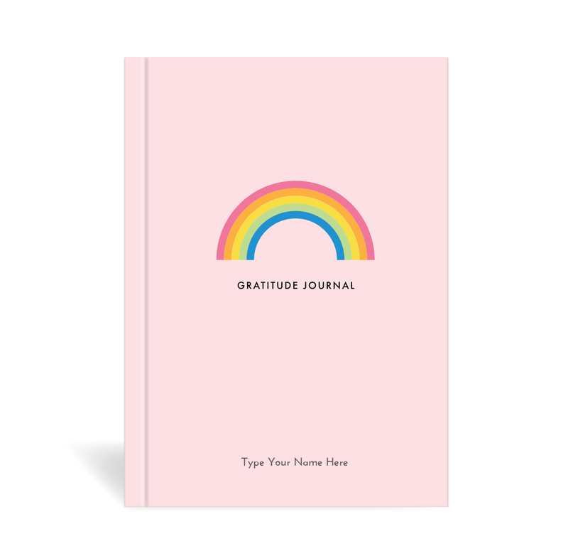 A5 Journal - Gratitude - Rainbows -Pink