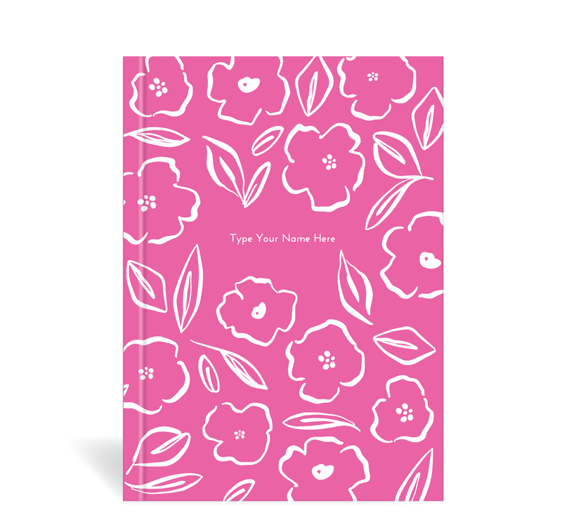 A5 Journal  - Floral - Pink