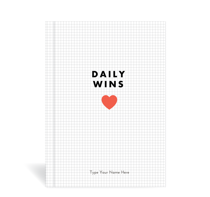 A5 Journal - Daily Wins - Red Heart