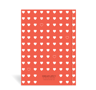 A5 Journal - Hearts - Red