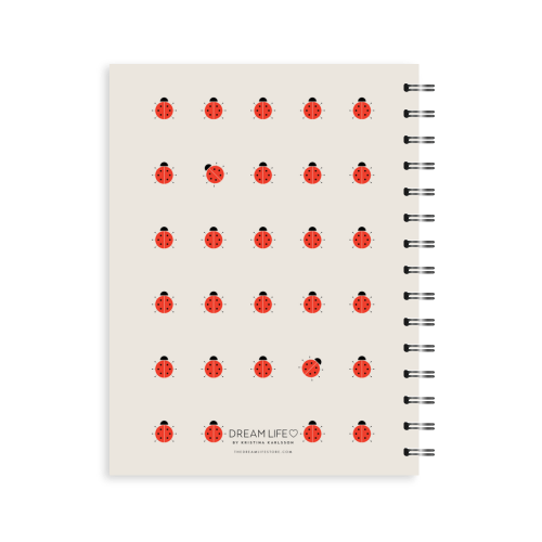 A5 Spiral 2023 Weekly Spread Diary - Ladybird