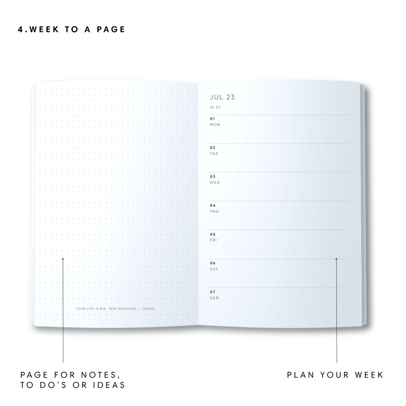 A5 23/24 Mid-Year Diary - Yellow