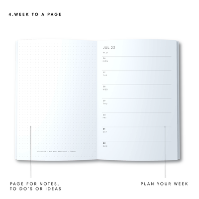 A5 23/24 Mid-Year Diary - Dots - Mint