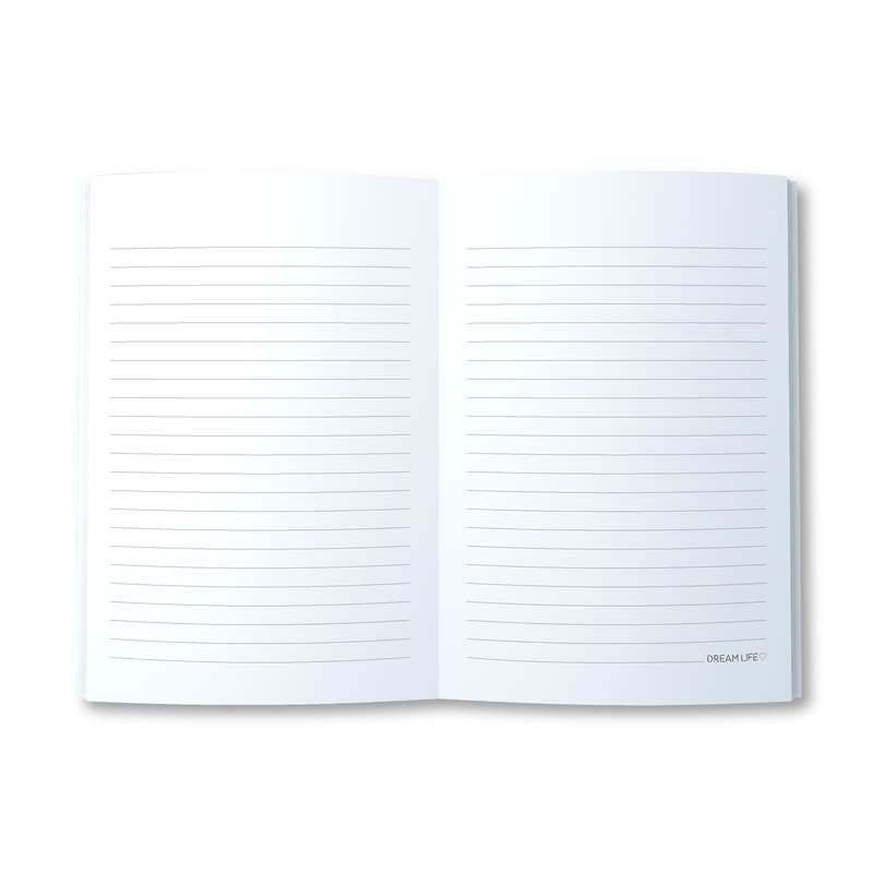 A5 Journal  - Leaves - Black