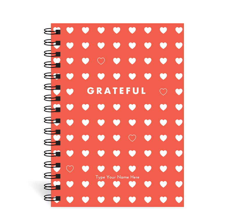 A5 Spiral Journal - Gratitude - Hearts