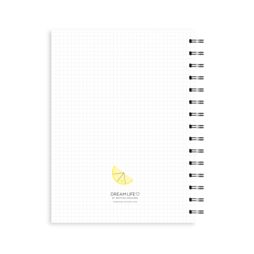 A5 Spiral Recipe Journal -Lemons