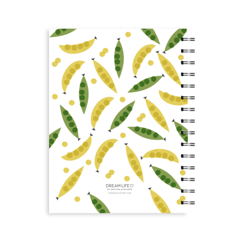 A5 Spiral Recipe Journal - Peas