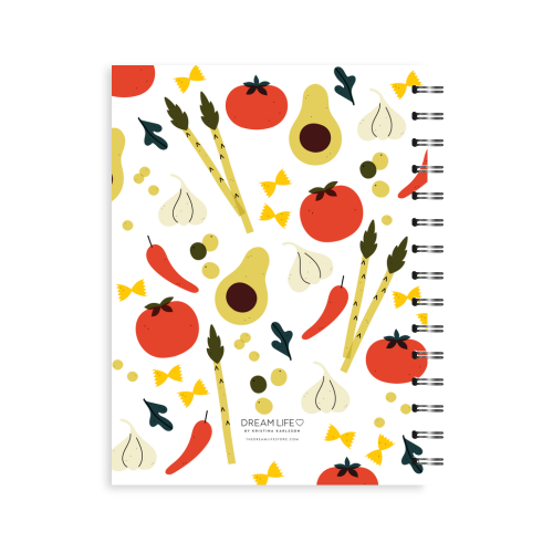 A5 Spiral Recipe Journal - Veggies