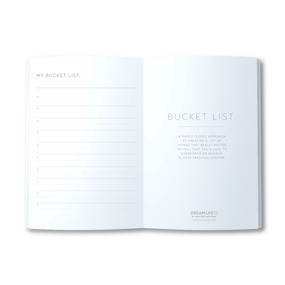 A5 Spiral Journal - Bucket List - Grey