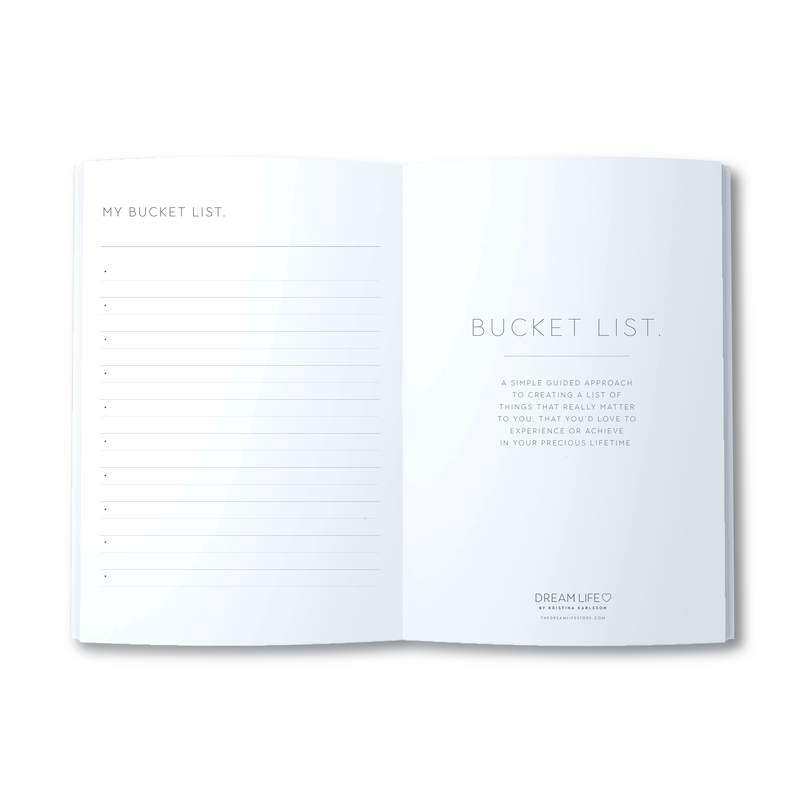 A5 Spiral Journal - Bucket List - Grey