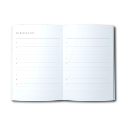 A5 Journal - Bucket List - Blue