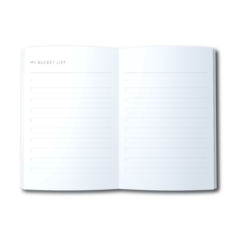 A5 Journal - Bucket List - Grey