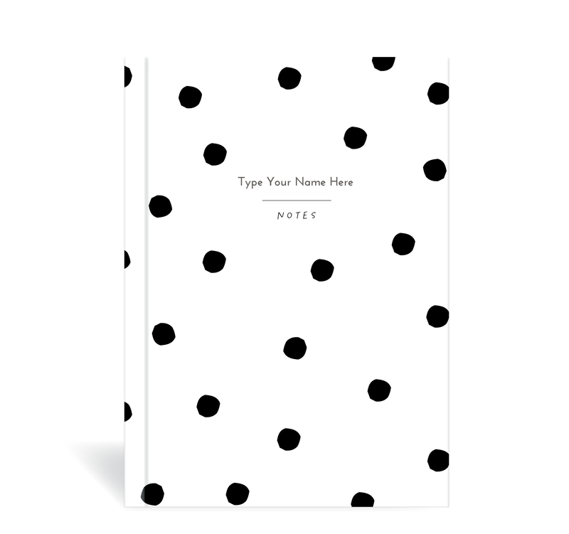 A5 Journal - Dots - White