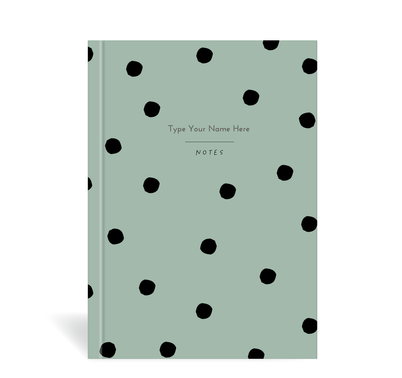A5 Journal - Dots - Sage