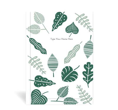 A5 Journal - Leaves - Green
