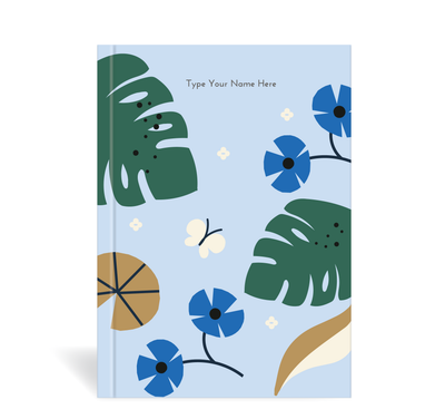 A5 Journal  - Tropical - Blue