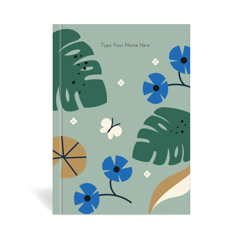 A5 Journal - Tropical - Sage