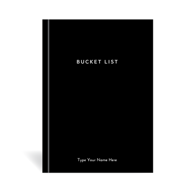 A5 Journal - Bucket List - Black