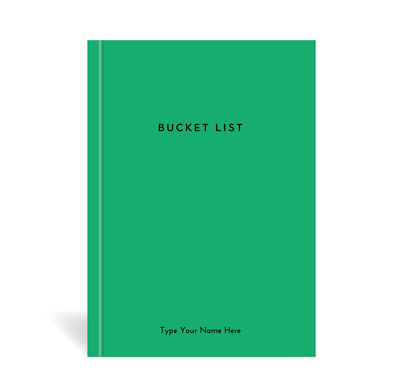 A5 Journal - Bucket List - Green