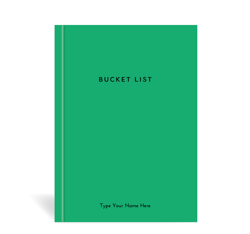 A5 Journal - Bucket List - Green